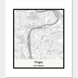 Map of Prague - Czech Republic Posters and Art